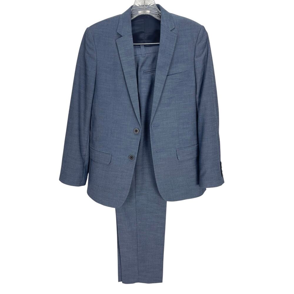 CALVIN KLEIN Boys 2-PIECE SUIT Blue LINED Size 14